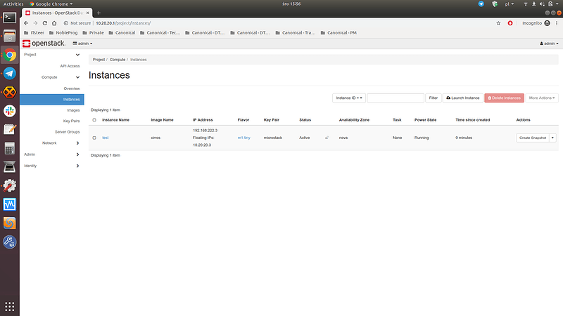 OpenStack instances
