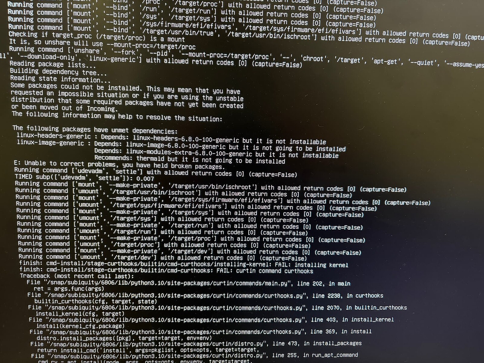 Can't install upgrade to 6.8.0-100 kernel - Support and Help - Ubuntu ...