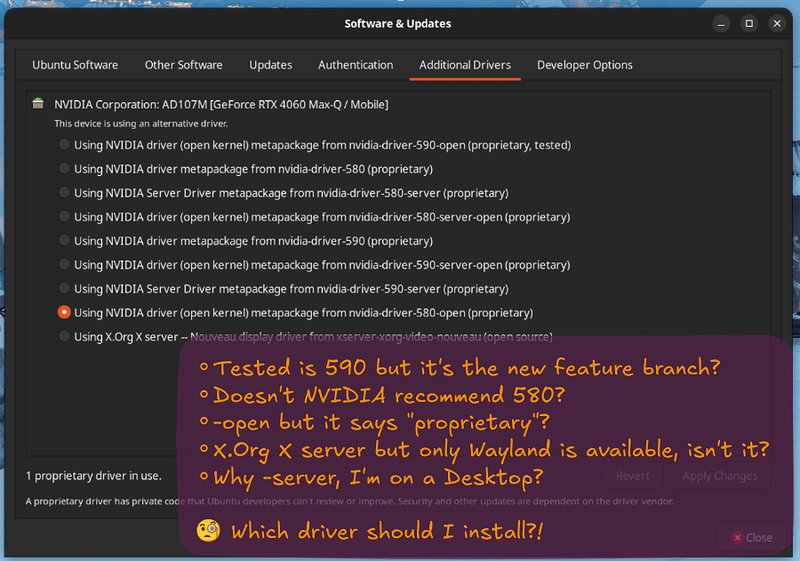 So many NVIDIA drivers options. Which one is best for me?