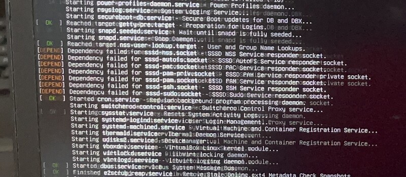 Unknown Dependacy failure