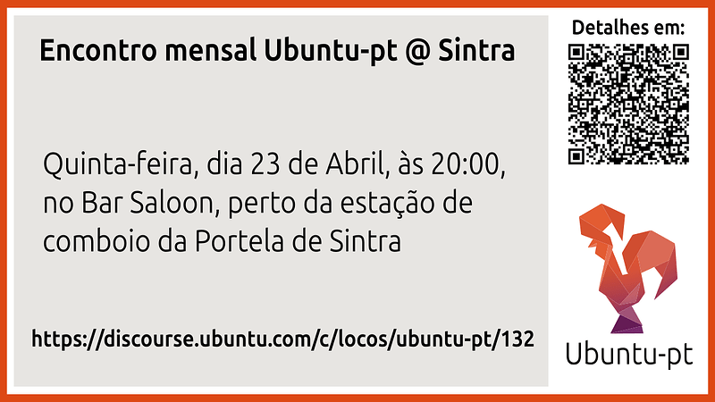 Poster de anúncio do evento. Contém os mesmos etalhes que estão neste post.