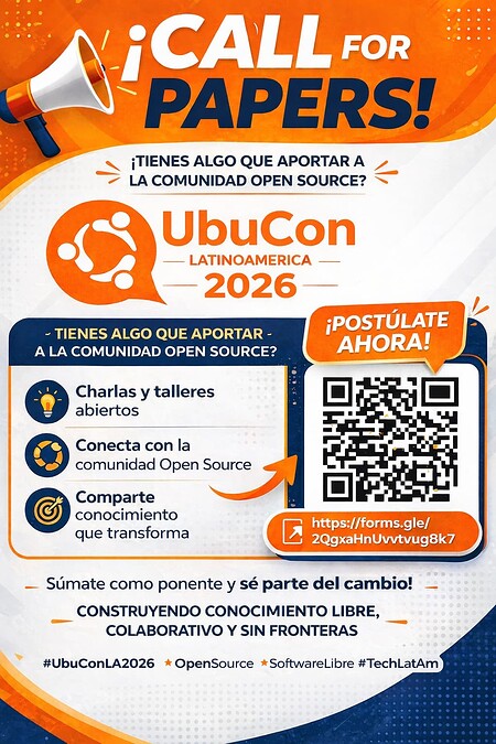 Convocatoria para ponentes UbuCon 2026