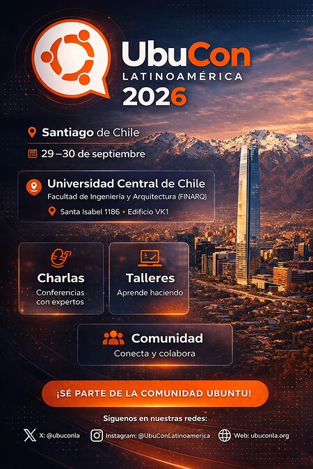 UbuCon 2026 en Santiago de Chile