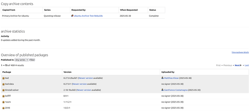 rebuildarchive
