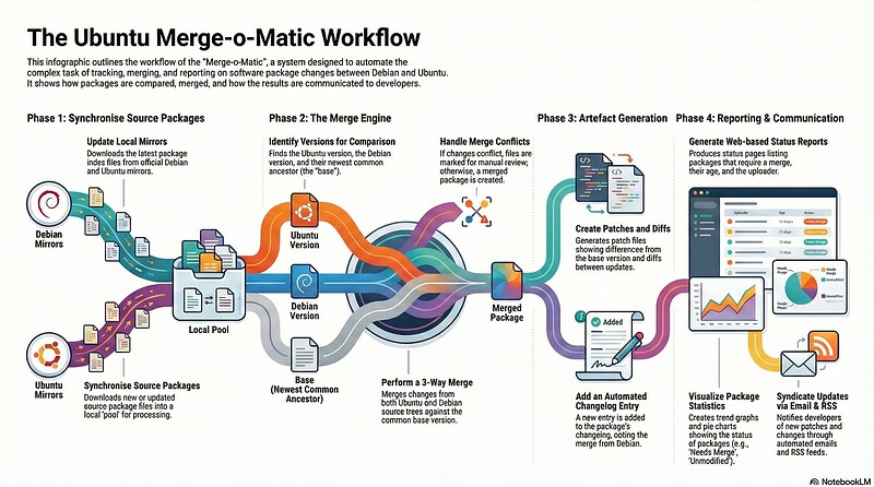 Merges logic diagram (generated by NotebookLM)