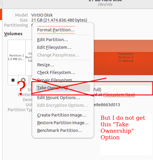 take ownership option