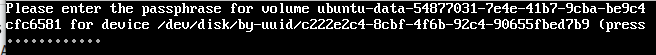 Passphrase prompt