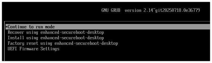 Boot interrupt